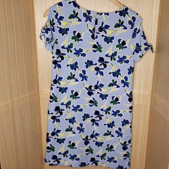 Banana Republic Factory Womens Blue Floral Mini Dress Small - Picture 2 of 5